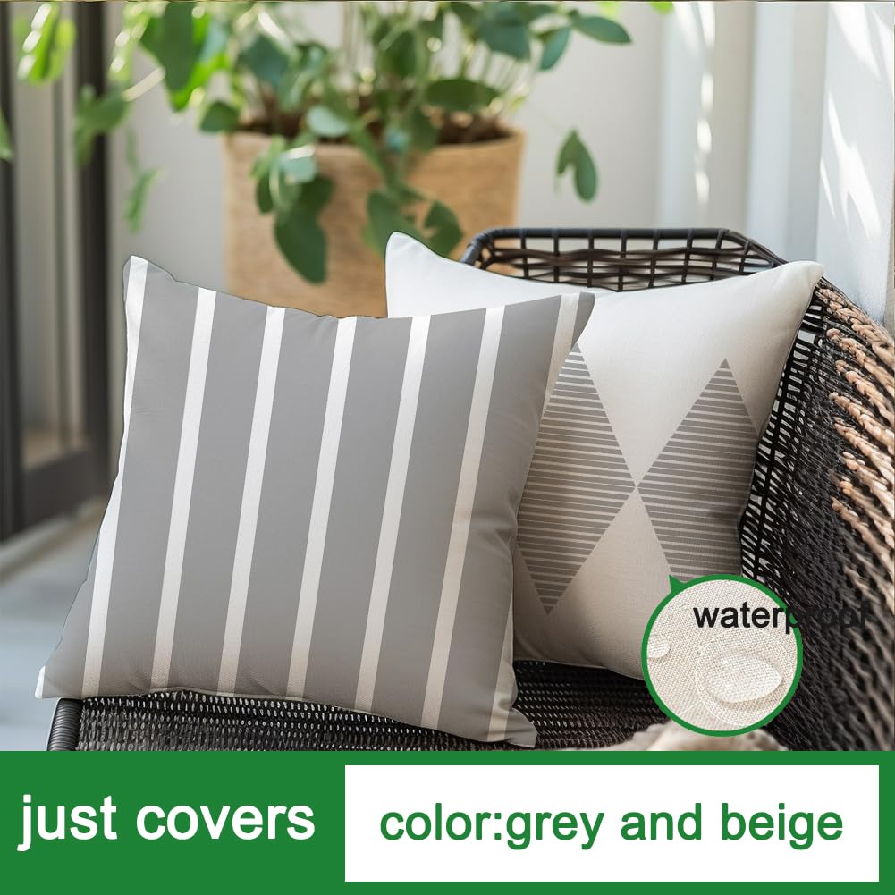 Dust-proof finish on RABUSOFA outdoor pillow cover helps stay cleaner