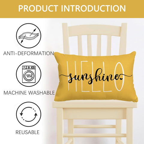 RABUSOFA 12x20 pillow cover fits standard inserts securely