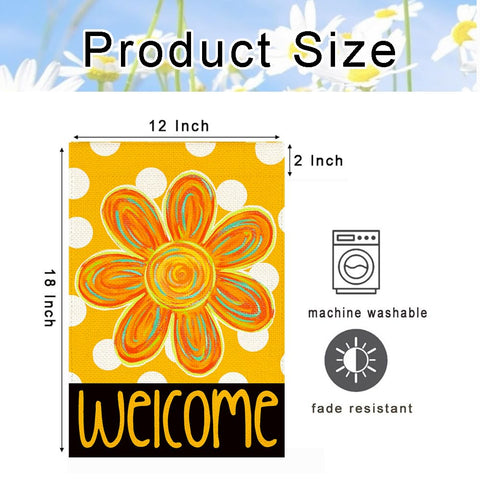 RABUSOFA summer flag close-up shows vibrant floral petals and pattern