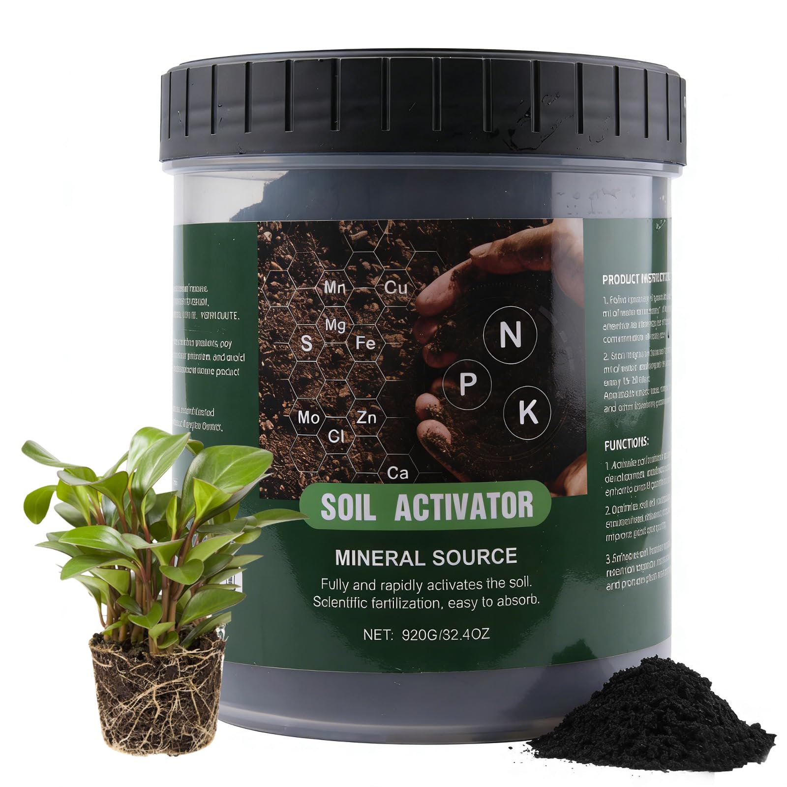 Racgrul Soil Activator bottle pour for easy root growth.