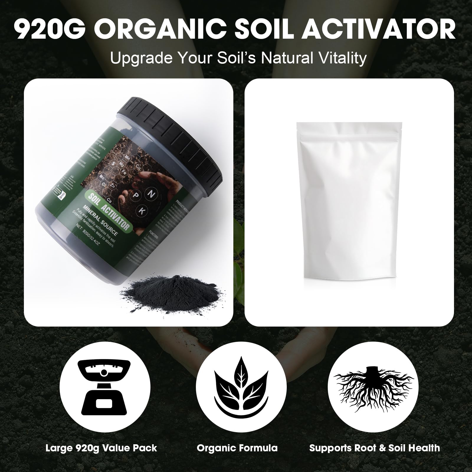 Racgrul Soil Activator spray application on leaves for nutrient delivery.