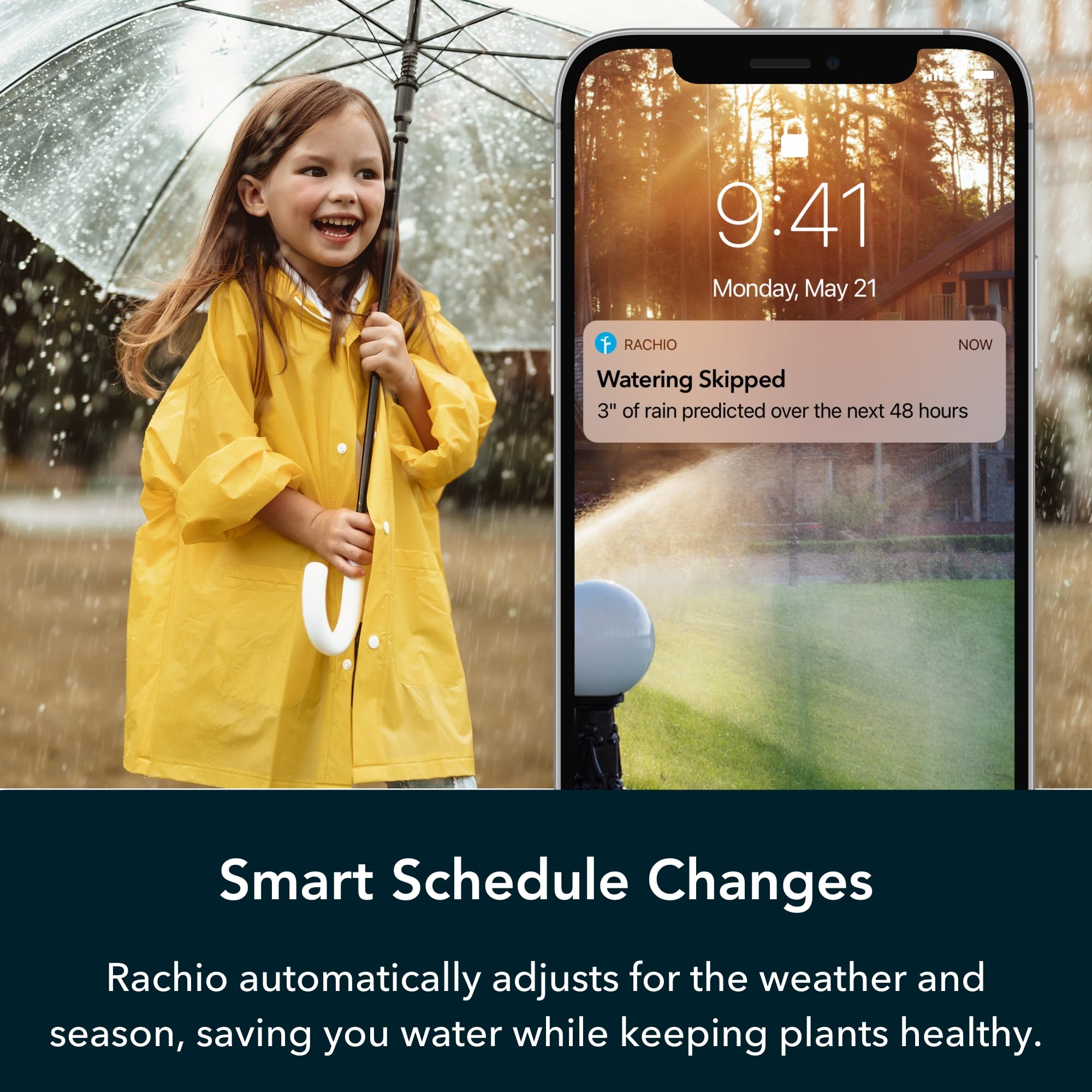 Rachio grow-in schedules help establish new grass.