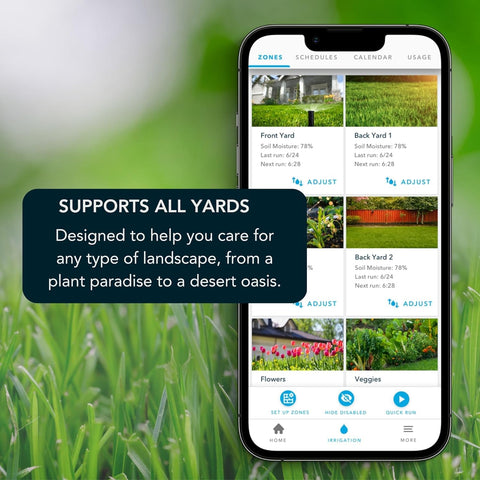 Rachio grow-in scheduling preview supports new lawn establishment