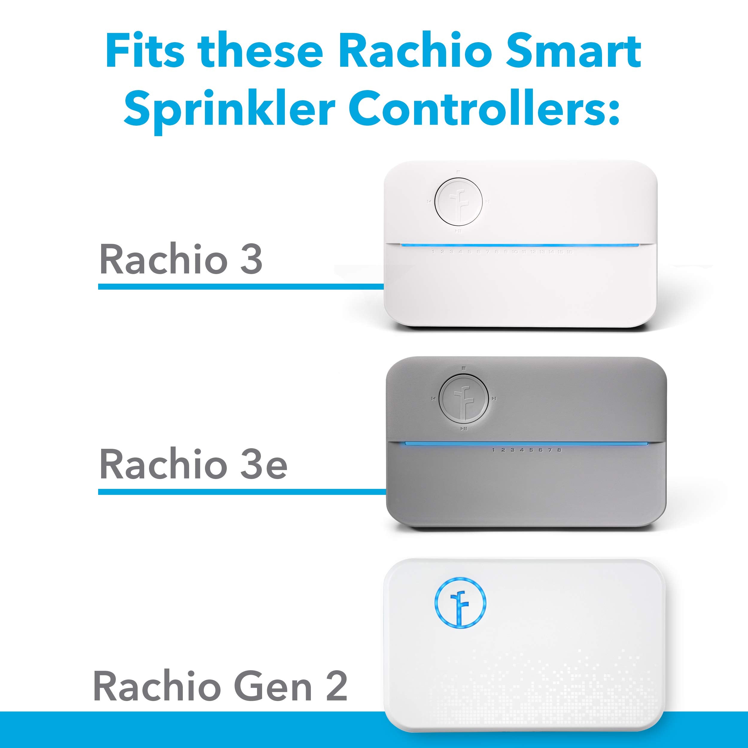 Rachio enclosure design emphasizes compatibility with Rachio 3 and Gen 2.