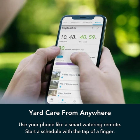 Rachio quick run zone button enables on-demand irrigation