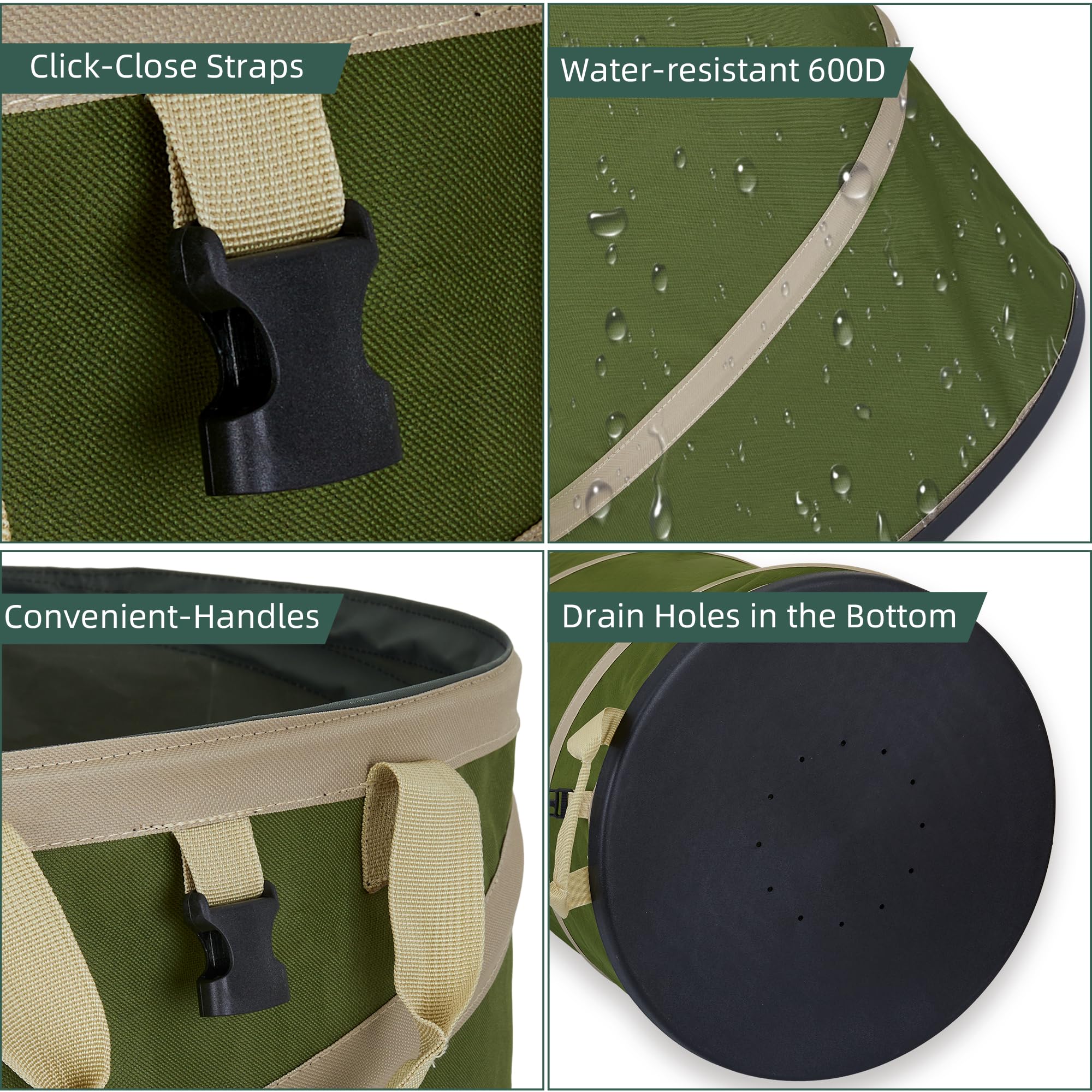 Rachmi green color blends with lawn and garden aesthetics.