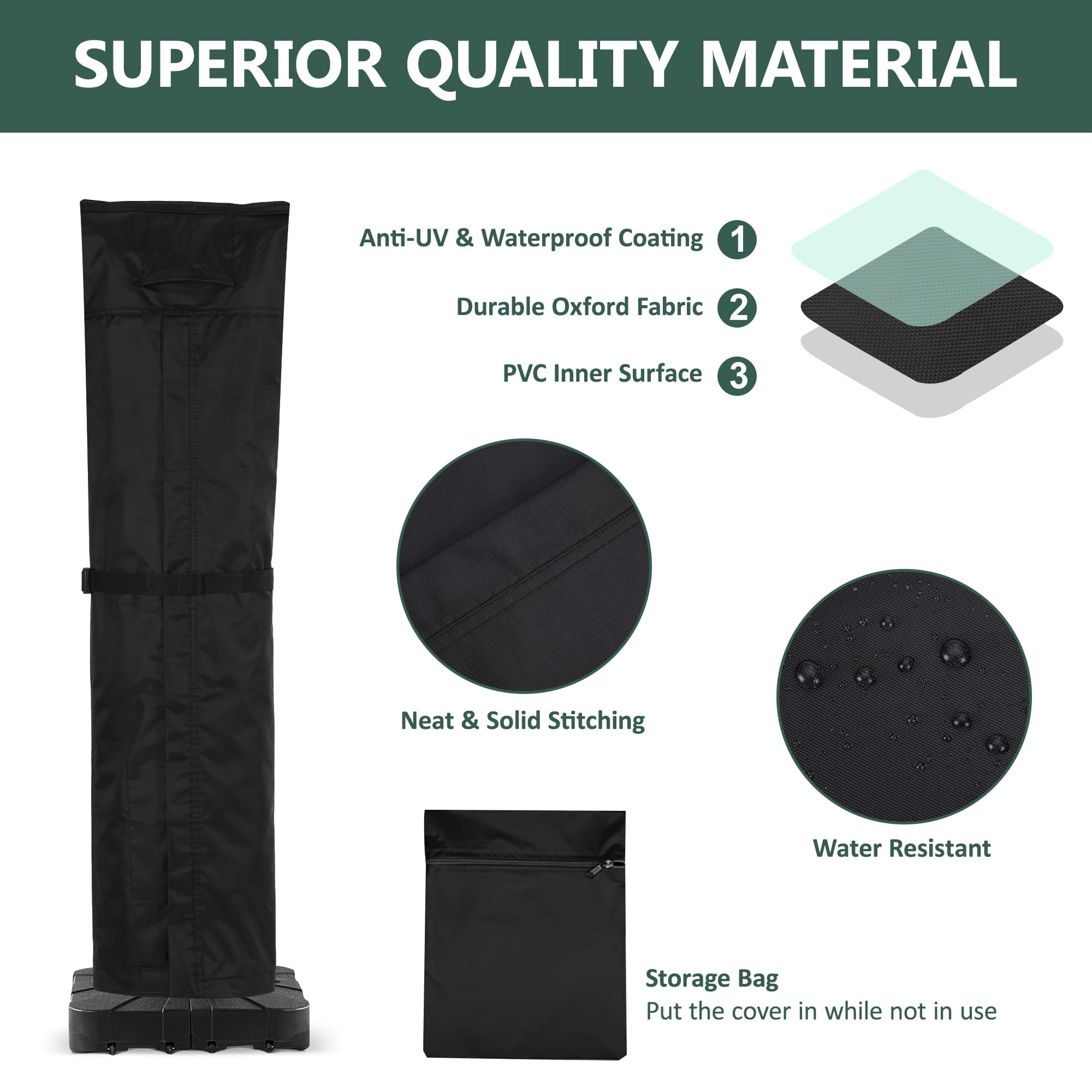 Rachmi cover with adjustable drawstring and Velcro to prevent wind displacement