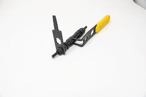 Detachable end of Solar Serpent featuring MC4 wrench for flexible service tasks.