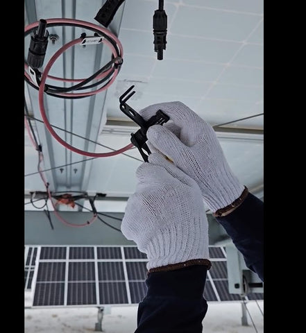 Durable steel construction of Solar Serpent designed for long-term use in the field.