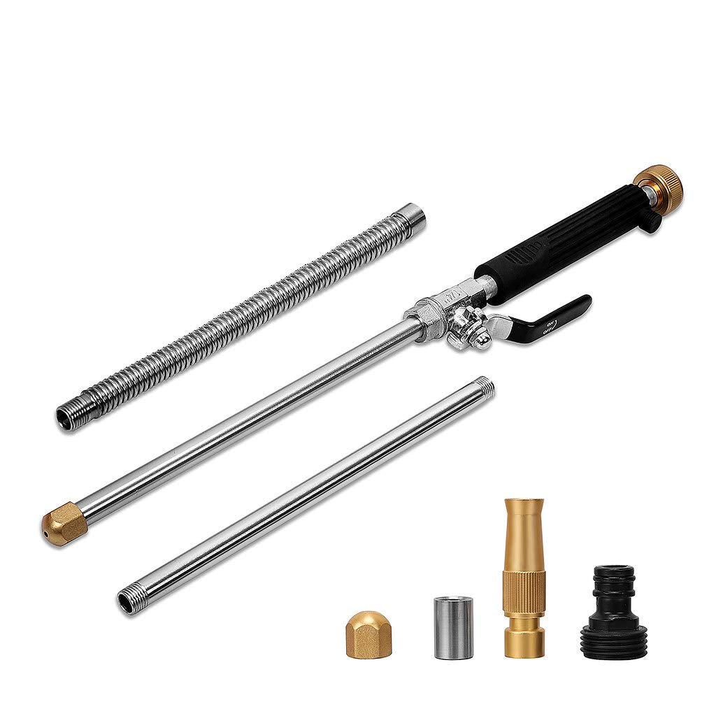 Raddile HydroJet extendable wand for reaching high and tight cleaning areas