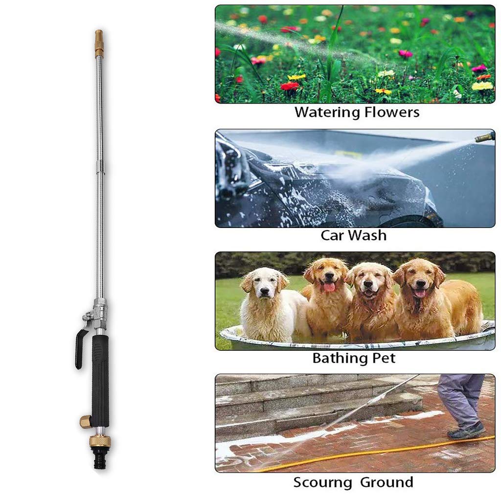 Raddile HydroJet wand connects to garden hose for household cleaning