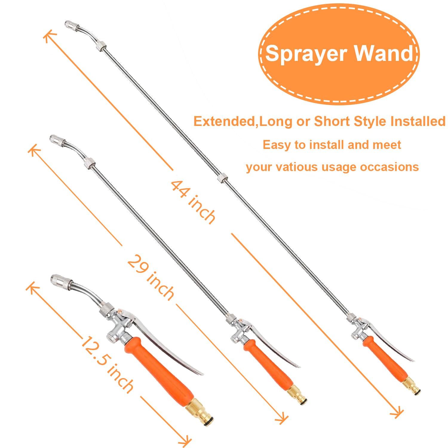 Raddile wand showing built-in shut valve for controlled spraying.