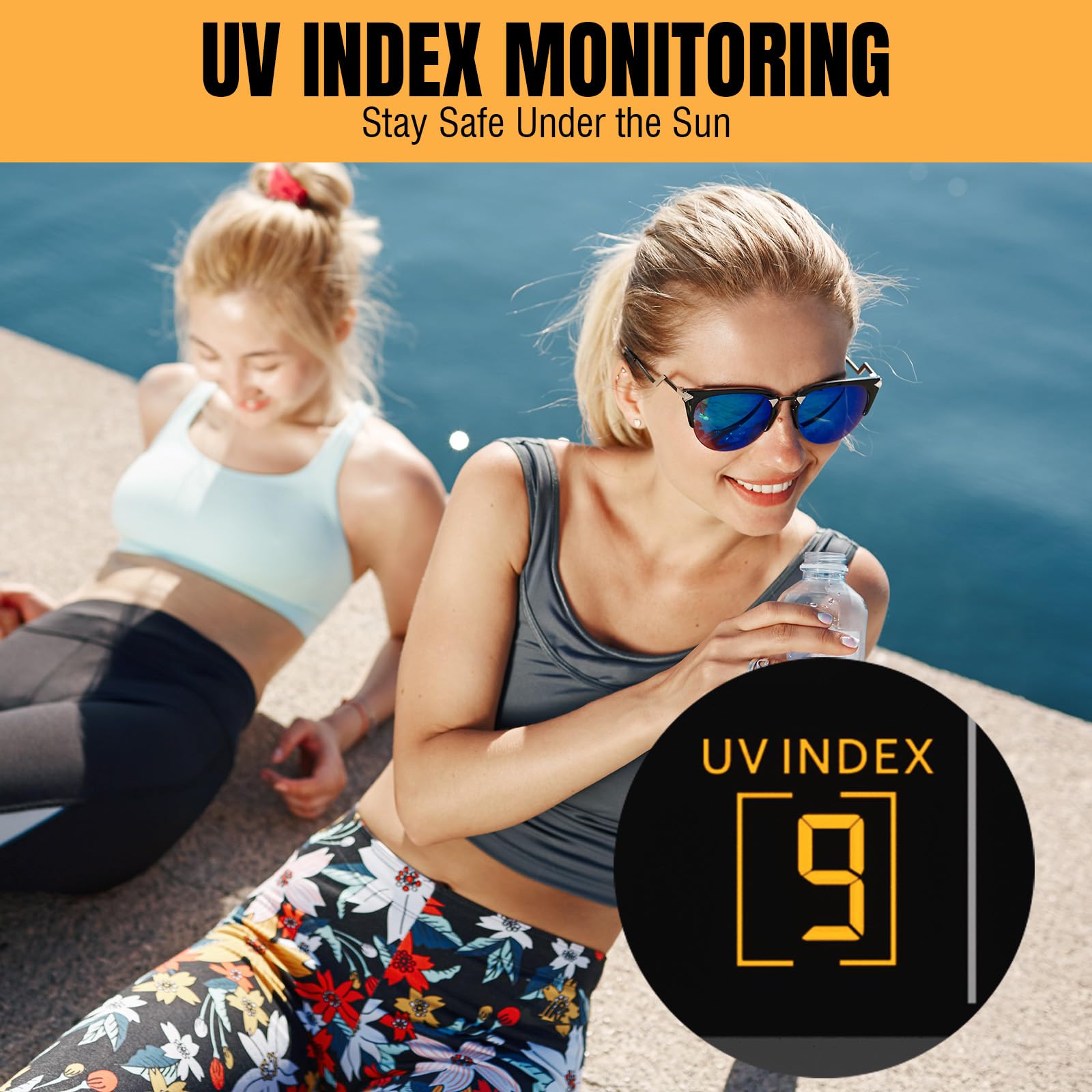 Raddy UV-6 atomic clock display for automatic time updates