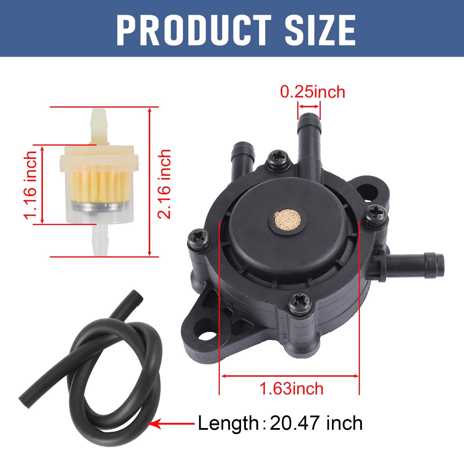 RADHLBNIU installation-ready fuel pump kit for maintenance.