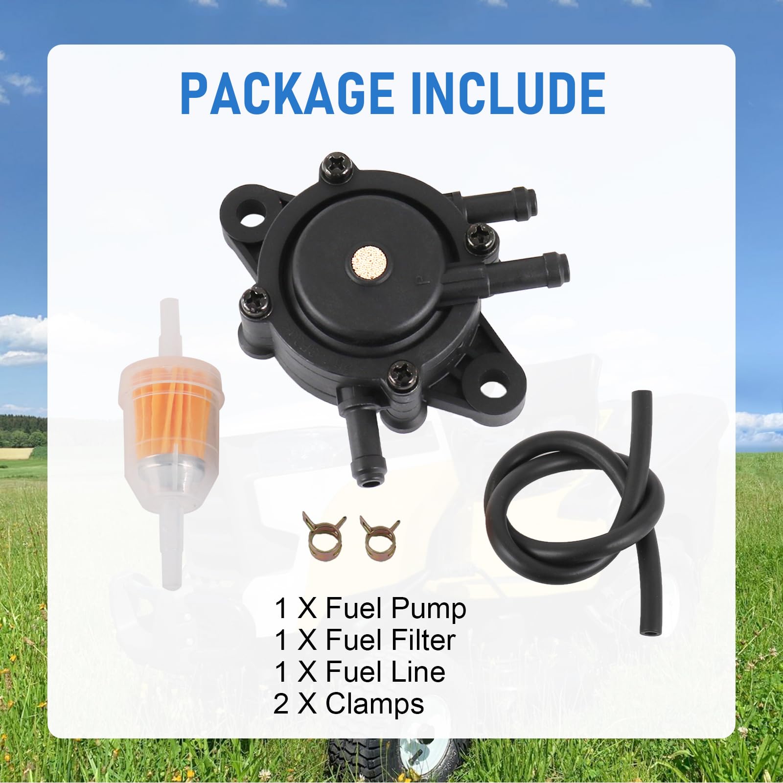 RADHLBNIU fuel pump replacement for John Deere LG808656 ensures steady engine performance.