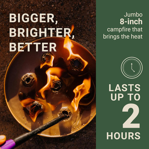 Radiate 2-Pack XL 8-inch campfire at the beach creates cozy outdoor moments.