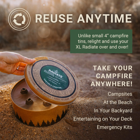 Radiate XL eco-friendly soy wax briquettes for cleaner air