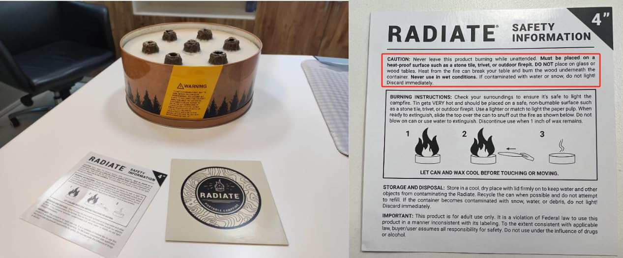 Radiate XL eucalyptus scent enhances evening outdoor atmosphere