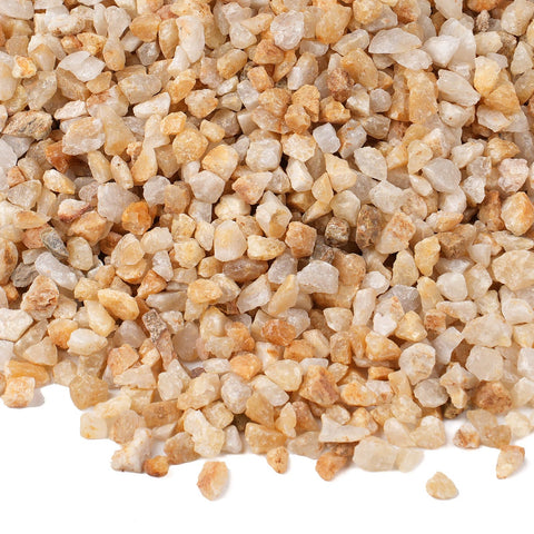 Rahato coarse sand for plants, top view, enhances drainage and natural look.