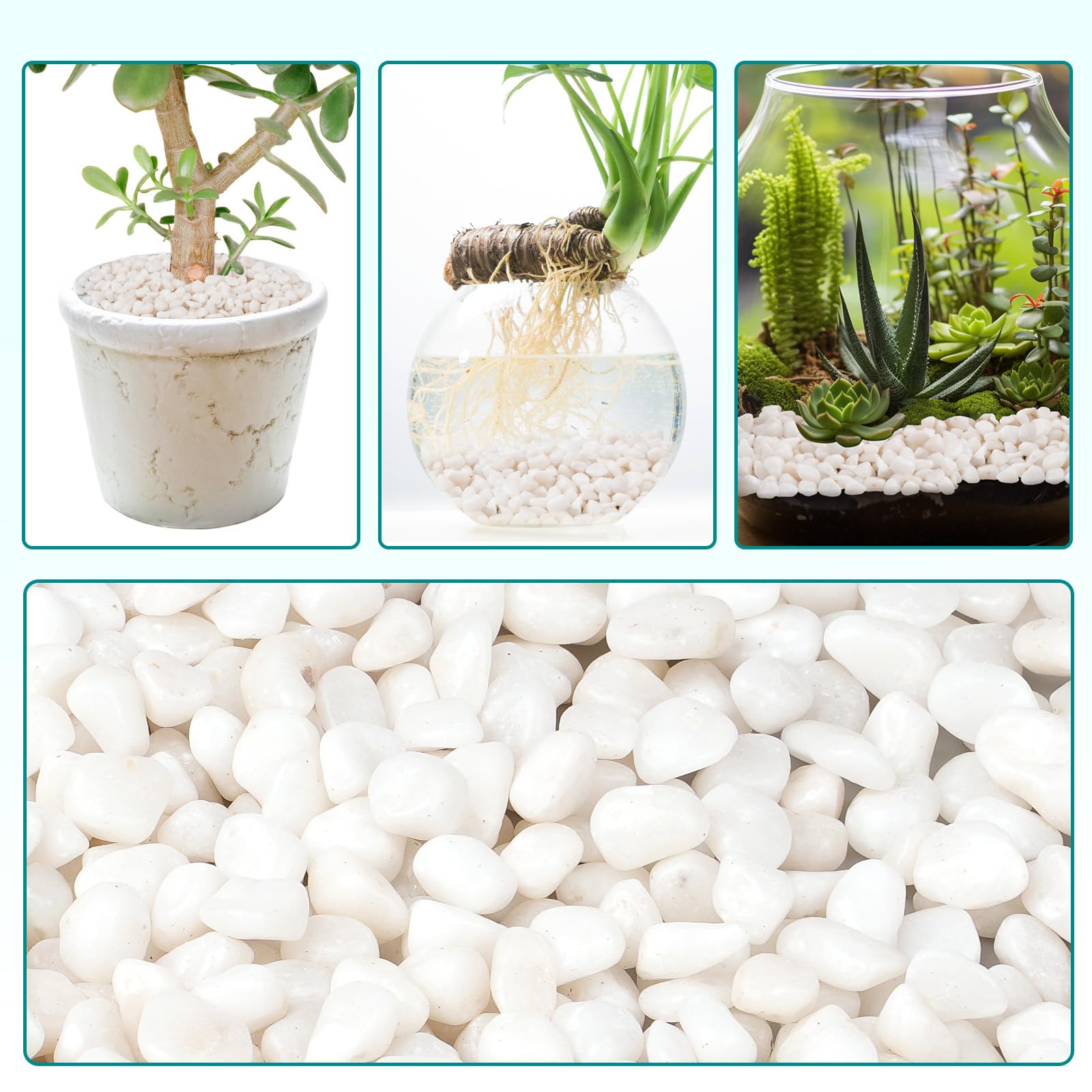Rahato garden pebbles brighten outdoor landscapes with durable, eco-friendly material