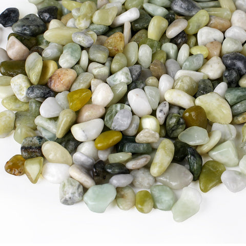 Rahato Jade Pebbles shine with a premium finish for interior accents