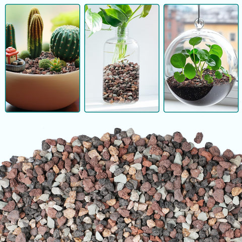 Rahato lava rock mix adds texture and reliable drainage to garden beds and borders.
