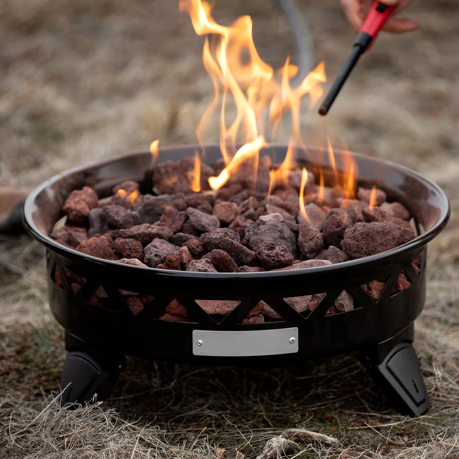Rahato lava rocks come in a ready to use 10-pound bag