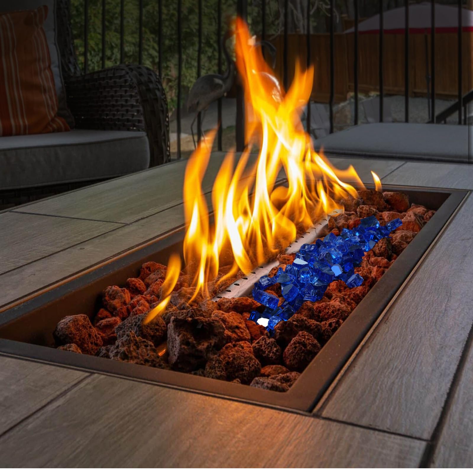 Rahato lava rocks brighten garden landscaping with natural color
