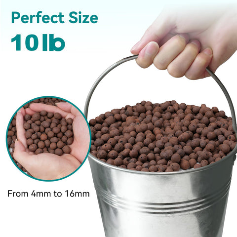Rahato LECA bag with 4-16mm stones ready for potting and drainage