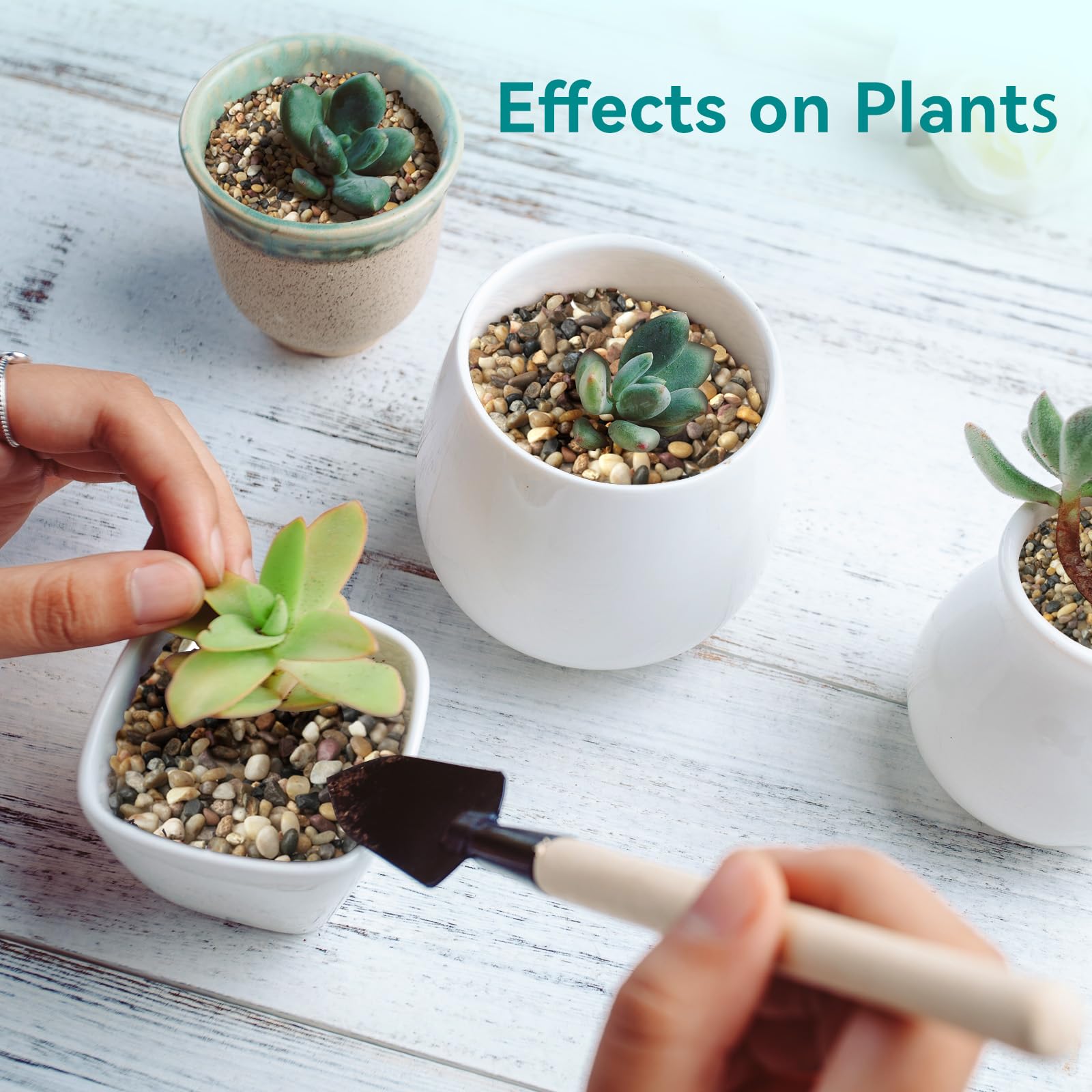 Rahato planter drainage pebbles improve soil flow and root health in pots.