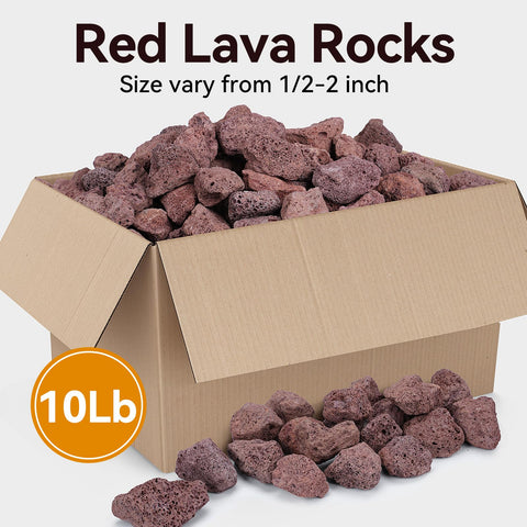 Rahato lava rocks for gas fireplace create clean, tidy flame aesthetics
