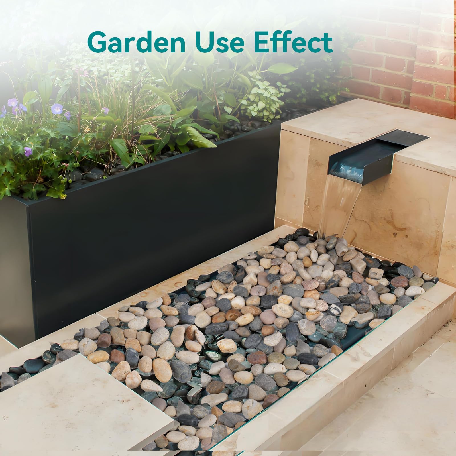 Rahato river stones for fairy gardens create whimsical textures and paths.