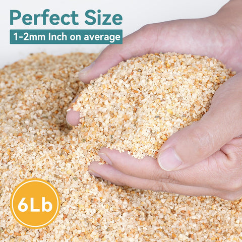 Rahato silica sand for aquariums, providing stable substrate and clear aesthetics.