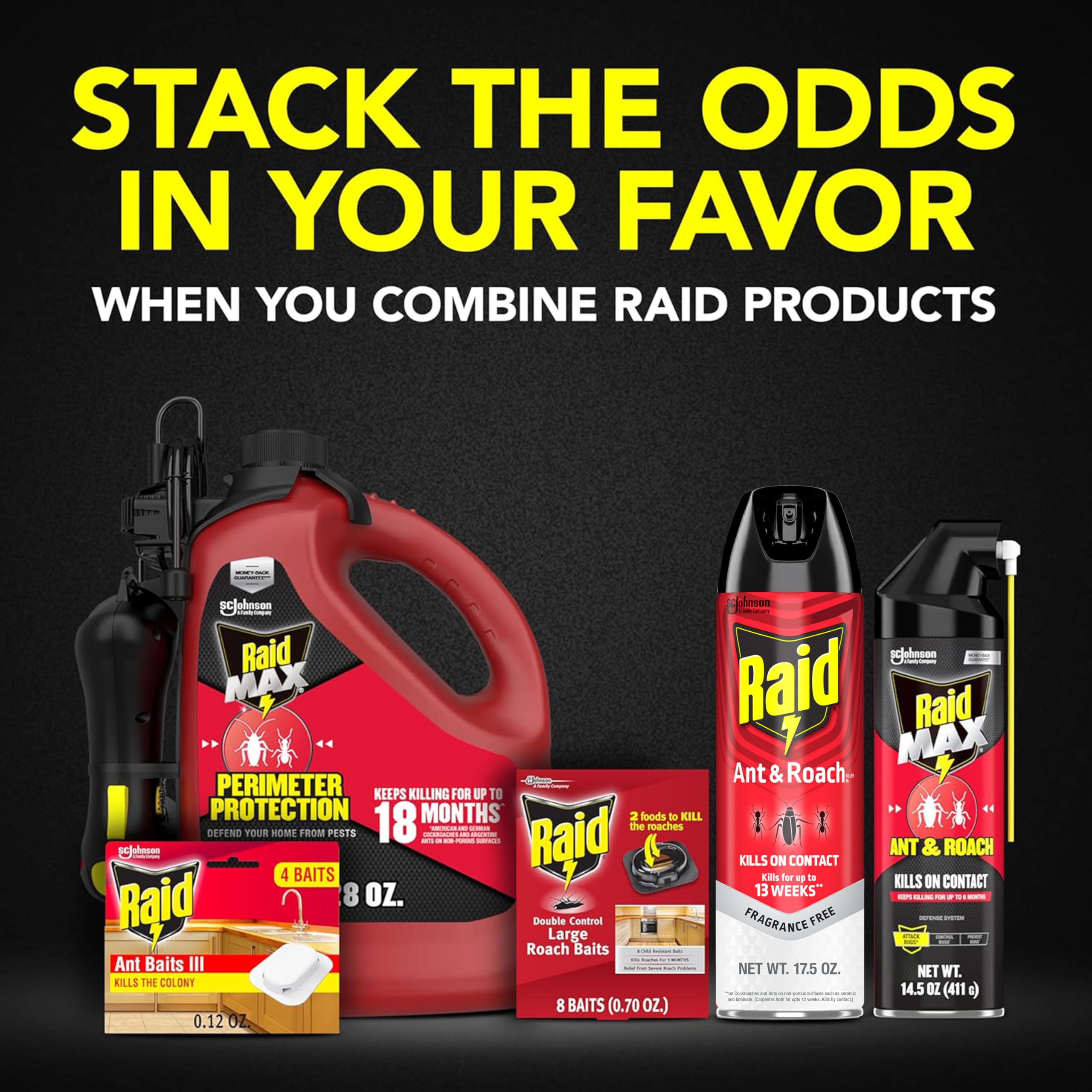 Raid Ant & Roach Killer 26 fragrance-free formula provides odor-free use