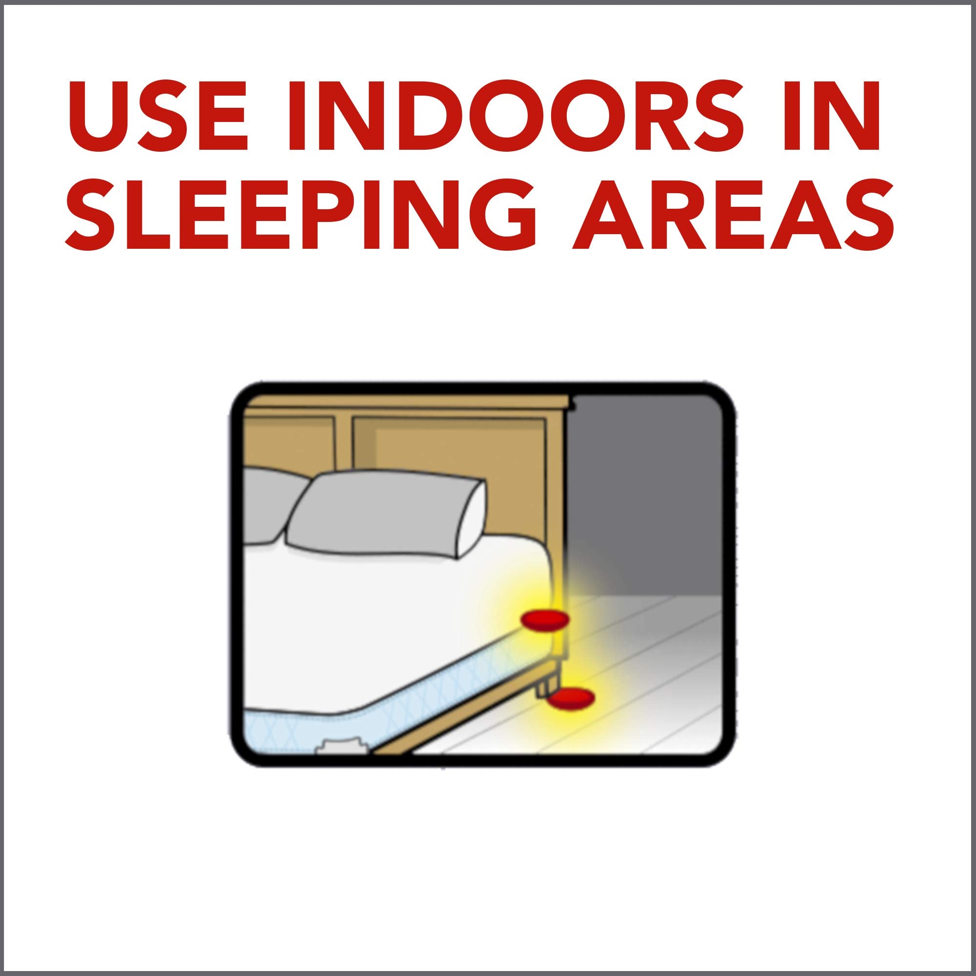 Raid bed bug detector placed in bedrooms supports early awareness.
