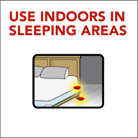 Raid bed bug detector placed in bedrooms supports early awareness.
