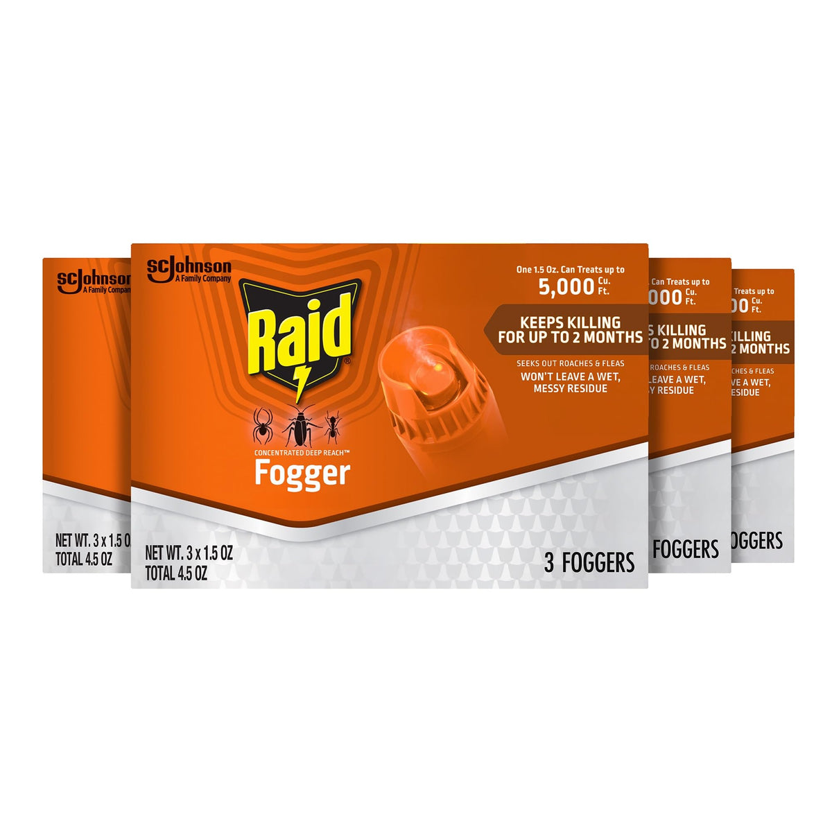 Raid Deep Reach Fogger can pour for quick room treatment and control