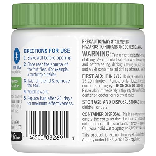 Raid Essentials fruit fly trap safe for homes with kids and pets when used as directed.