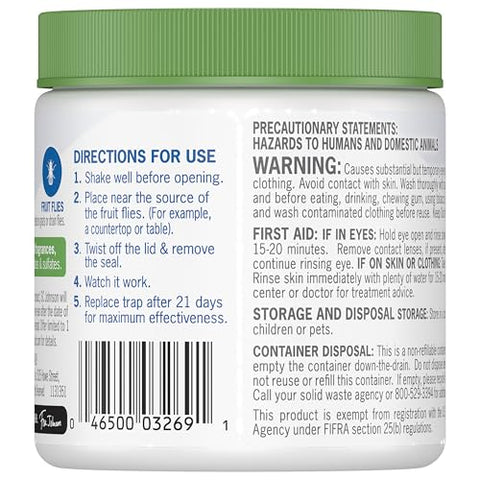 Raid Essentials fruit fly trap safe for homes with kids and pets when used as directed.