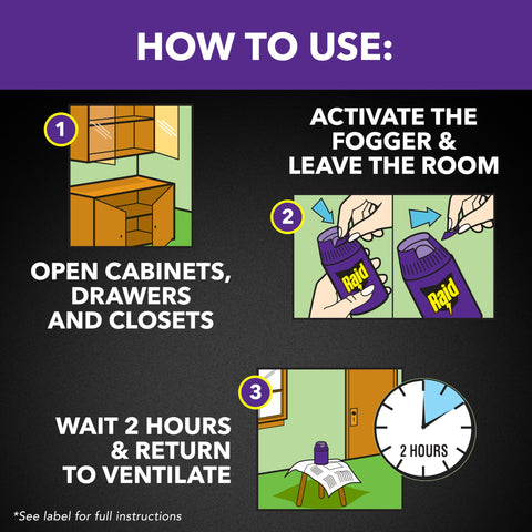 Remember to treat pets before returning after Raid fogging.