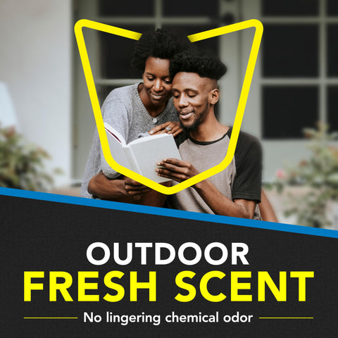 No lingering chemical odor when Raid is used as directed.
