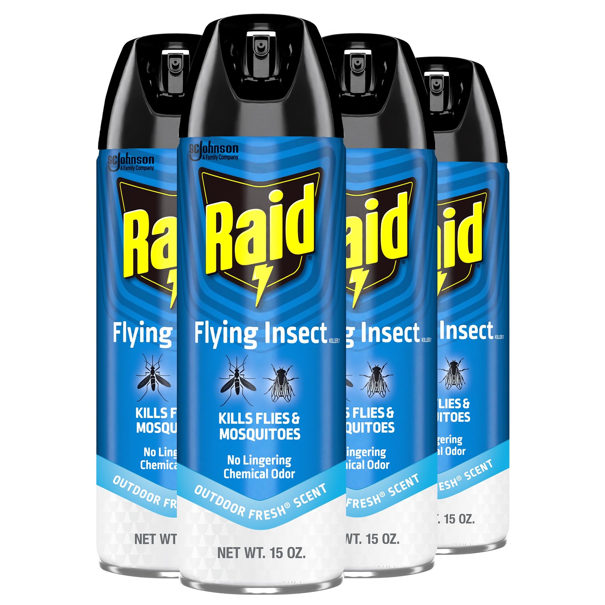 Raid Flying Insect Killer bottle 15 oz ready for quick pest control