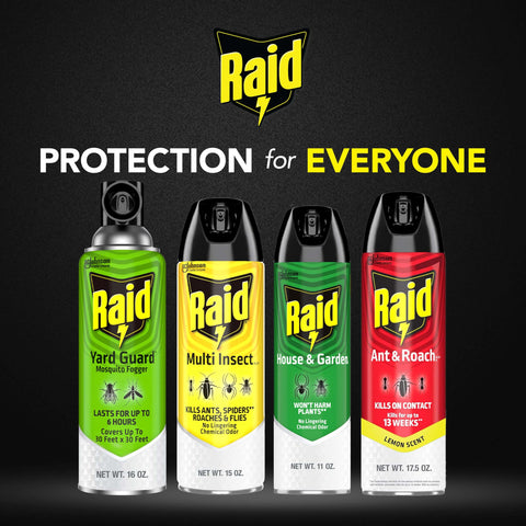 Raid House & Garden Bug Killer easy repeat use for ongoing protection