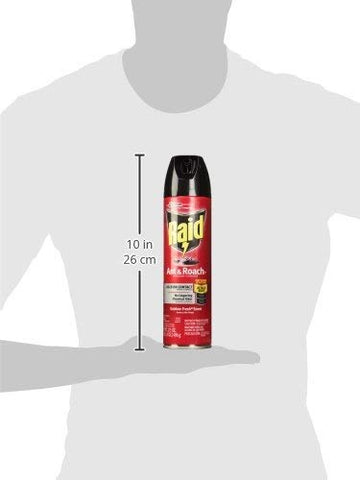 Raid indoor pest killer packaging with front view for shoppers.