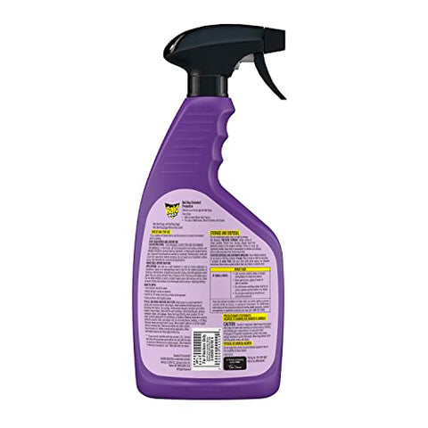 Raid Max spray nozzle close-up highlighting contact kill against bed bugs