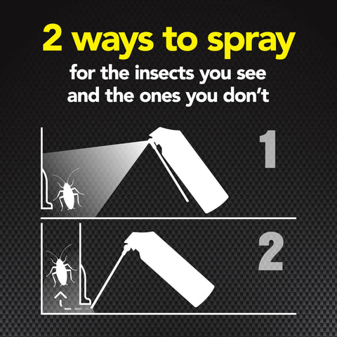 Raid Max cabinet interior spray protects shelves from pests