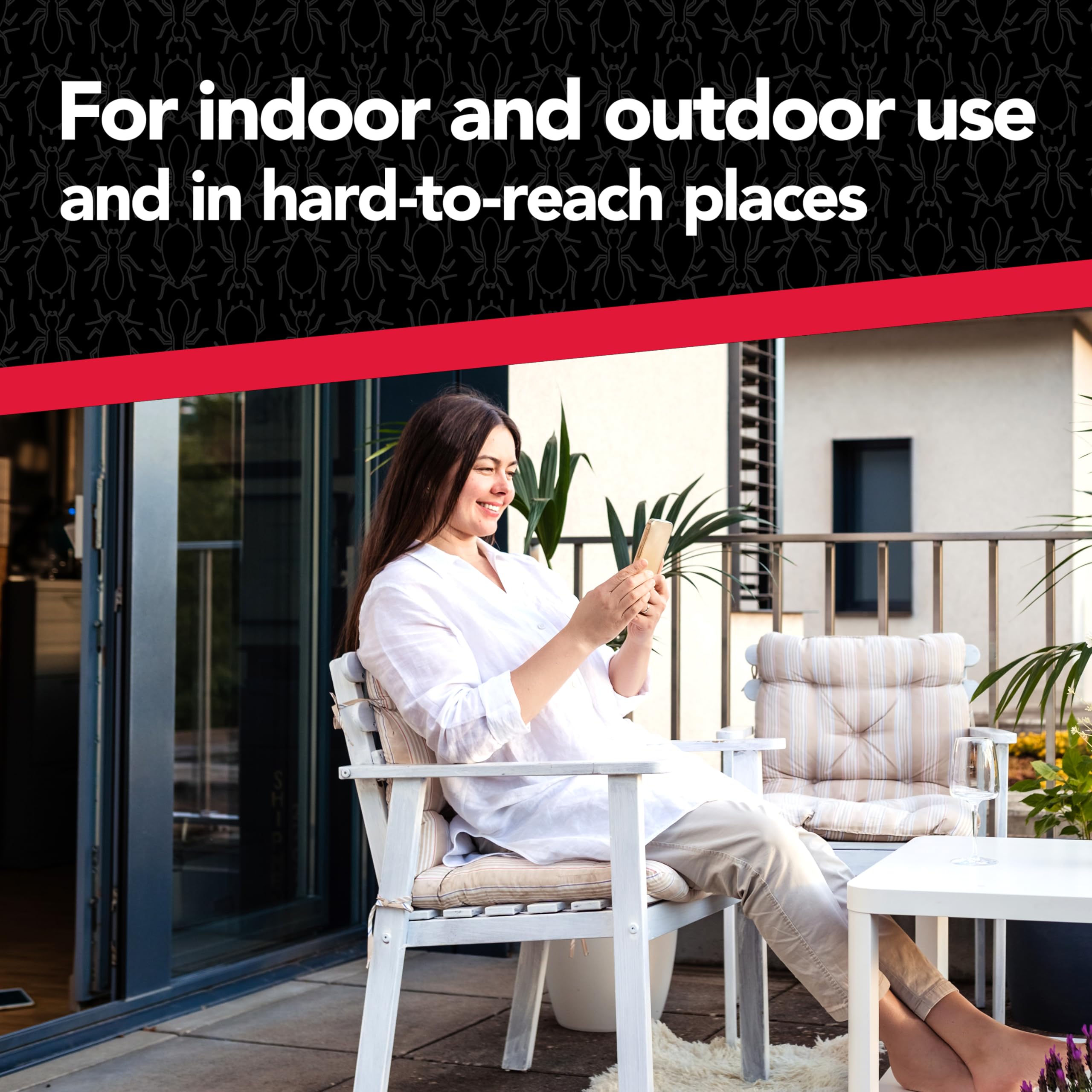 Raid Max Perimeter Protection precise spray reaches hidden pests in corners