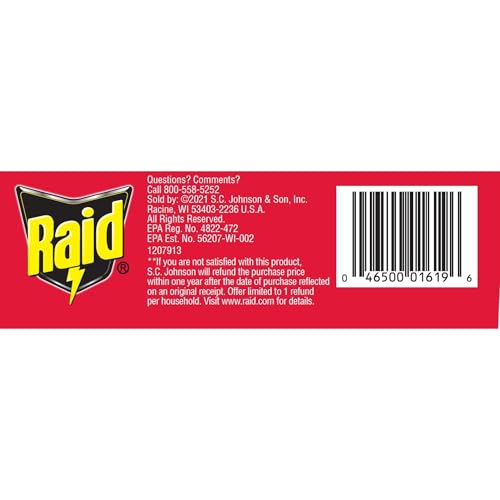 Raid packaging and labeling closeup provides clear usage instructions