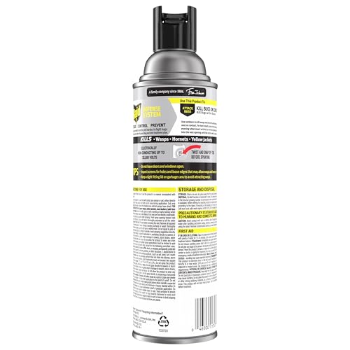 Raid Wasp & Hornet Killer outdoor-ready spray bottle in use.