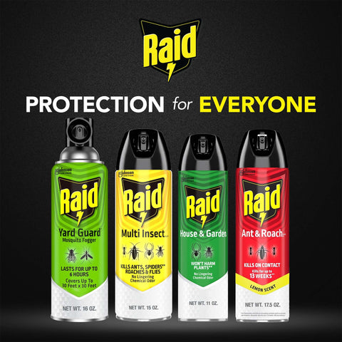 Fog misting across garden and lawn with Raid Yard Guard